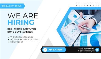 KBC - Thông báo tuyển dụng Quý I năm 2026 - Tuyển 01 Kế toán tổng hợp