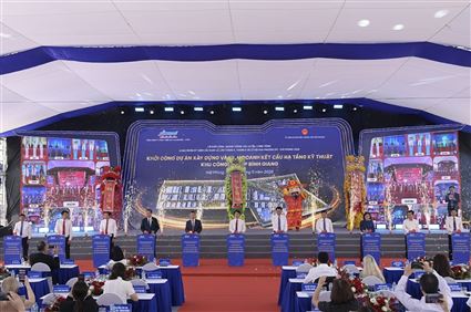 KBC commenced construction of an industrial park project with a total investment of over VND 1.755 billion in Hai Phong