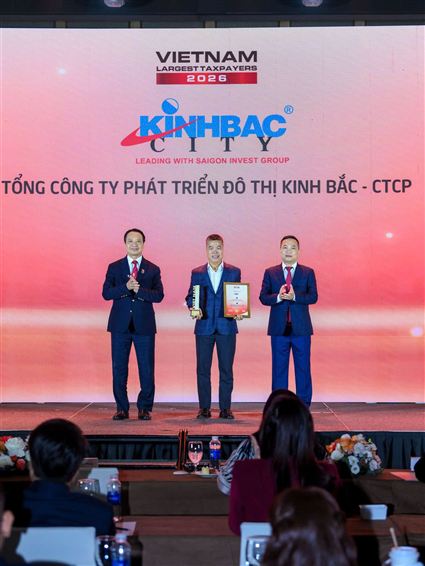 KBC ranks among the Top 20 private real estate enterprises contributing the most to the state budget in Vietnam in 2026.