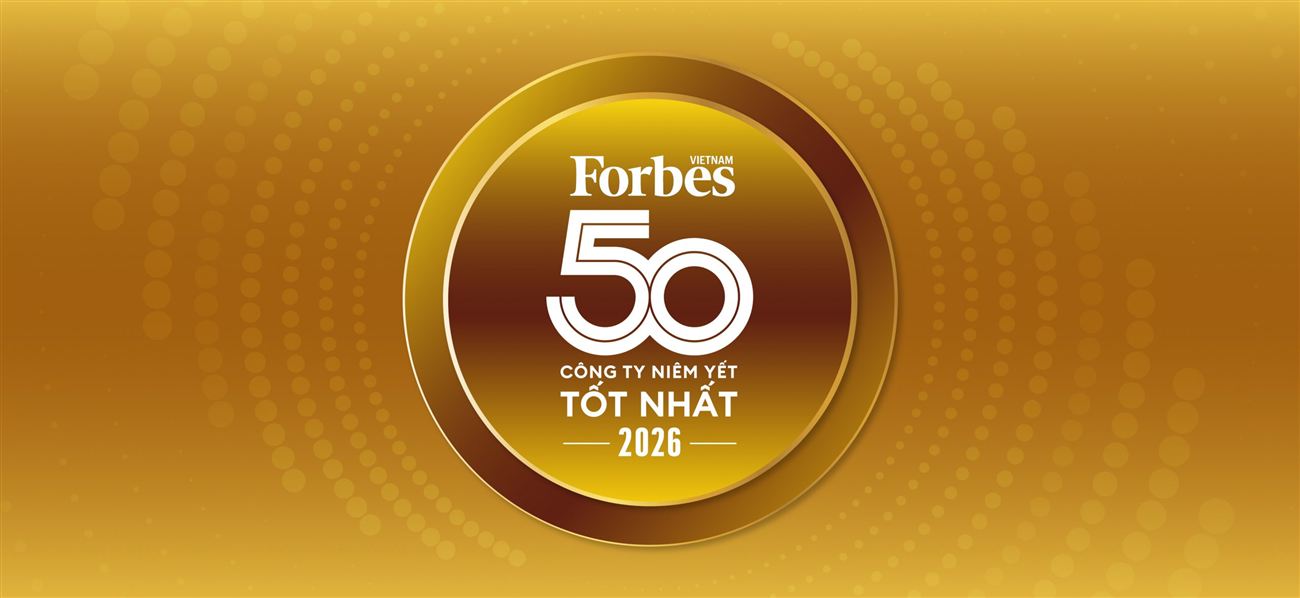 KBC tiếp tục được Forbes vinh danh Top 50 công ty niêm yết tốt nhất 2026